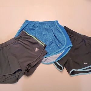 Nike + Adidas athletic shorts bundle